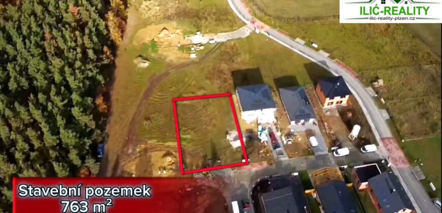 Prodej stavebního pozemku 763 m² Zruč-Senec, okres Plzeň-sever