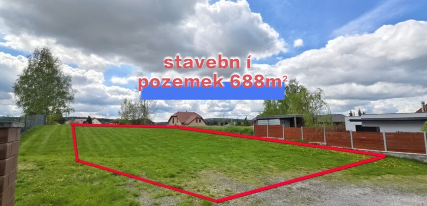 Prodej stavebního pozemku 688 m² V Jámě, Horní Bříza